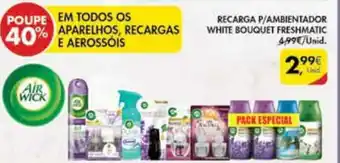 Recarga p/Ambientador White Bouquet Freshmatic Air Wick