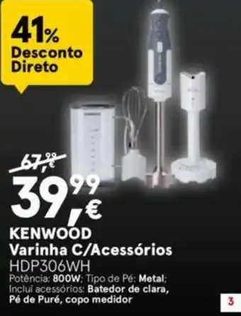 Kenwood Varinha C/Acessórios