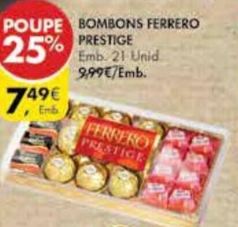 Pingo Doce Bombons Ferrero Prestige 21 unid promoção