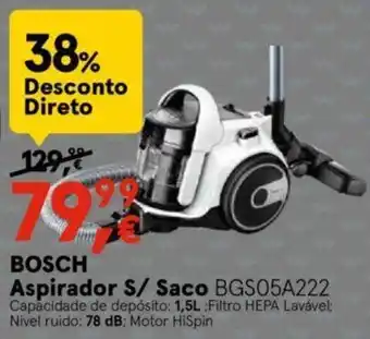 Worten Bosch Aspirador S/ Saco promoção