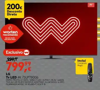 Worten LG TV LED promoção