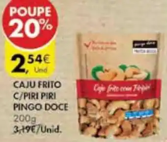 Pingo Doce Caju Frito c/Piri Piri Pingo Doce 200g promoção