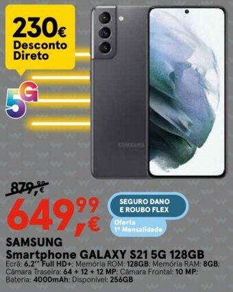 Worten Samsung Smartphone Galaxy S21 5G 128GB promoção