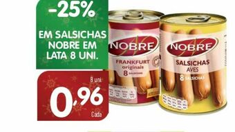 Minipreço Salsicha nobre promoção