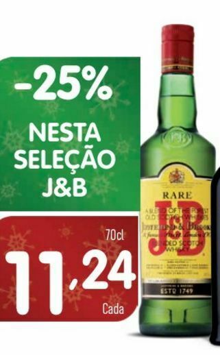 Minipreço Whisky escocês j&b promoção