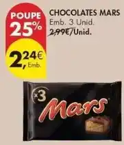 Pingo Doce Mars - chocolates promoção