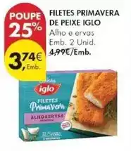 Pingo Doce Iglo - filetes primavera de peixe promoção