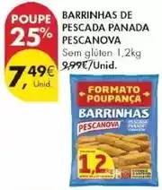 Pingo Doce Pescanova - barrinhas de pescada panada promoção