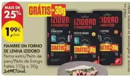 Pingo Doce Izidoro - fiambre em forno de lenha promoção