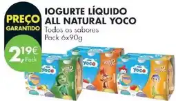 Pingo Doce Yoco - iogurte liquido all natural promoção