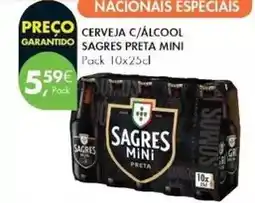 Pingo Doce Sagres mini - cerveja c/alcool promoção
