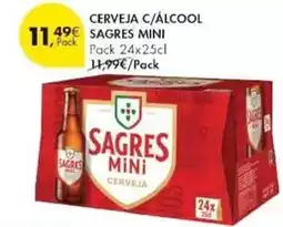 Pingo Doce Sagres mini - cerveja c/alcool promoção