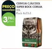 Pingo Doce Coruja - cerveja c/alcool super bock promoção