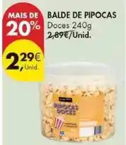 Pingo Doce Balde de pipocas promoção