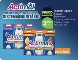 Pingo Doce Actimel - iogurte liquido promoção