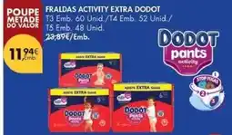 Pingo Doce Dodot - fraldas activity extra promoção