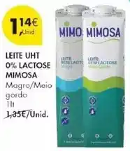Pingo Doce Mimosa - leite uht 0% lactose promoção