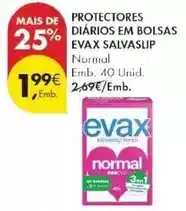 Pingo Doce Evax - protectores diários em bolsas promoção