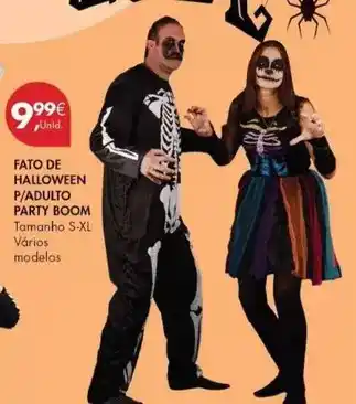 Pingo Doce Fato de halloween p/adulto party boom promoção