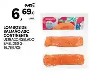 Continente Continente - lombos de salmão asc promoção