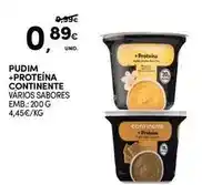 Continente Continente - pudim + proteina promoção