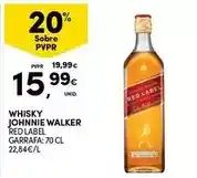 Continente Red label - whisky promoção
