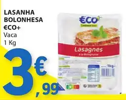 E.Leclerc Lasanha bolonhesa €co+ vaca promoção