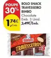 Pingo Doce Bimbo - bolo snack travesseiro promoção
