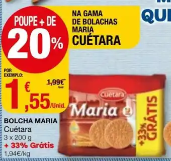 Intermarché Bolcha Maria Cuétara 3x200g promoção