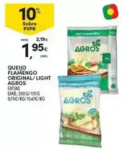 Continente Agros - queijo flamengo original/light promoção