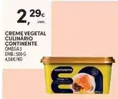 Continente Continente - creme vegetal promoção