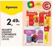 Continente Continente - iogurte liquido promoção