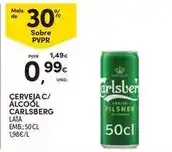 Continente Carlsberg - cerveja c/ alcool promoção
