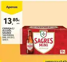 Continente Sagres - cerveja c/ alcool promoção