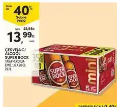 Continente Super bock - cerveja c/ alcool promoção