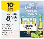 Continente Corona - cerveja c/ alcool promoção
