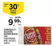 Continente Mini - cerveja c/ alcool super bock promoção