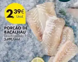 Pingo Doce Porcao de bacalhau promoção