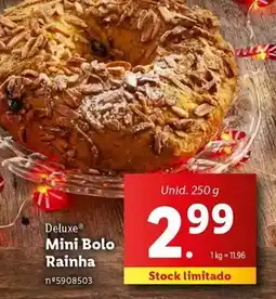 Lidl Deluxe - mini bolo rainha promoção