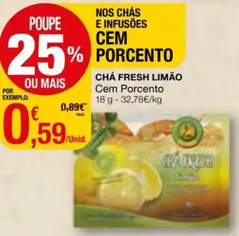 Chá Fresh Limão Cem Porcento 18g