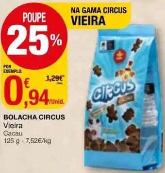 Intermarché Bolacha Circus Vieira 125g promoção