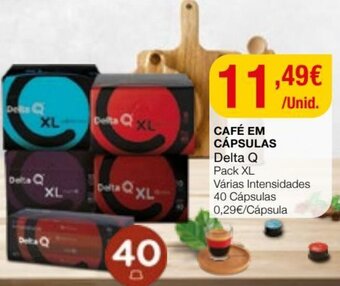 Intermarché Café em Cápsulas Delta Q 40 Cápsulas promoção