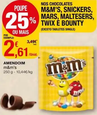 Intermarché Amendoim m&m's 250g promoção