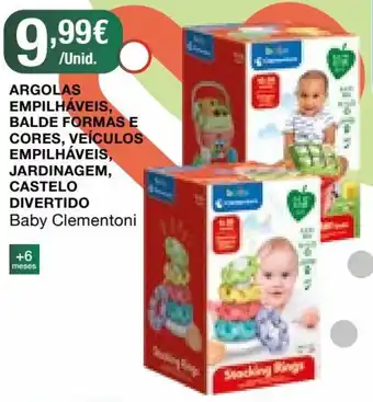 Argolas Empilháveis, Balde Formas e Cores, Veículos Empilháveis, Jardinagem, Castelo Divertido