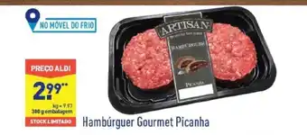 ALDI Hambúrgueres Gourmet Picanha promoção
