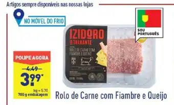 ALDI Rolo de Carne com Fiambre e Queijo promoção