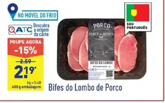 ALDI Bifes do Lombo de Porco promoção