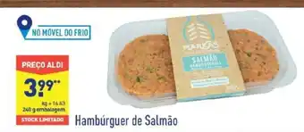 ALDI Hambúrgueres de Salamão promoção