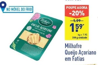ALDI Milhafre Queijo Açoriano em Fatias 200g promoção