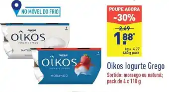 ALDI Oikos Logurte Grego 4x110g promoção